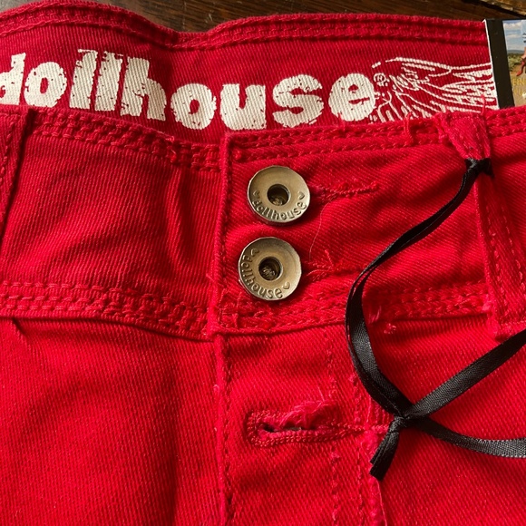 DOLLHOUSE  RED SHORTS SIZE  13.. NWT - Picture 3 of 10
